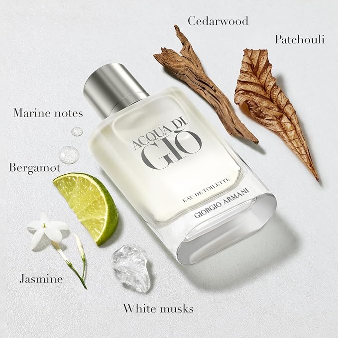 GIORGIO ARMANI Acqua Di Gio By For Men. Eau De Toilette Spray 3.4 Ounces